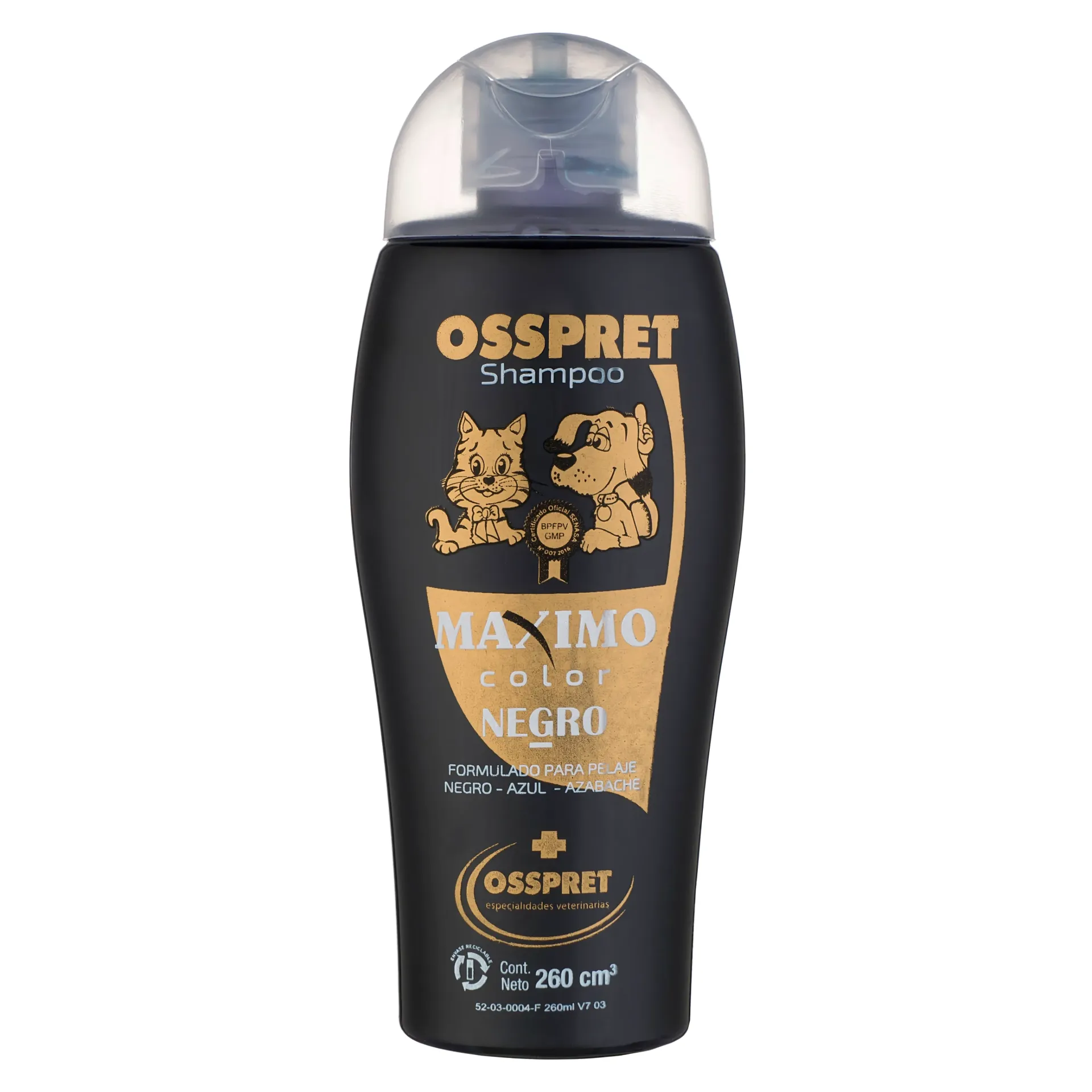 [OSS-CMN-260] Champú Color Negro Perros y Gatos
