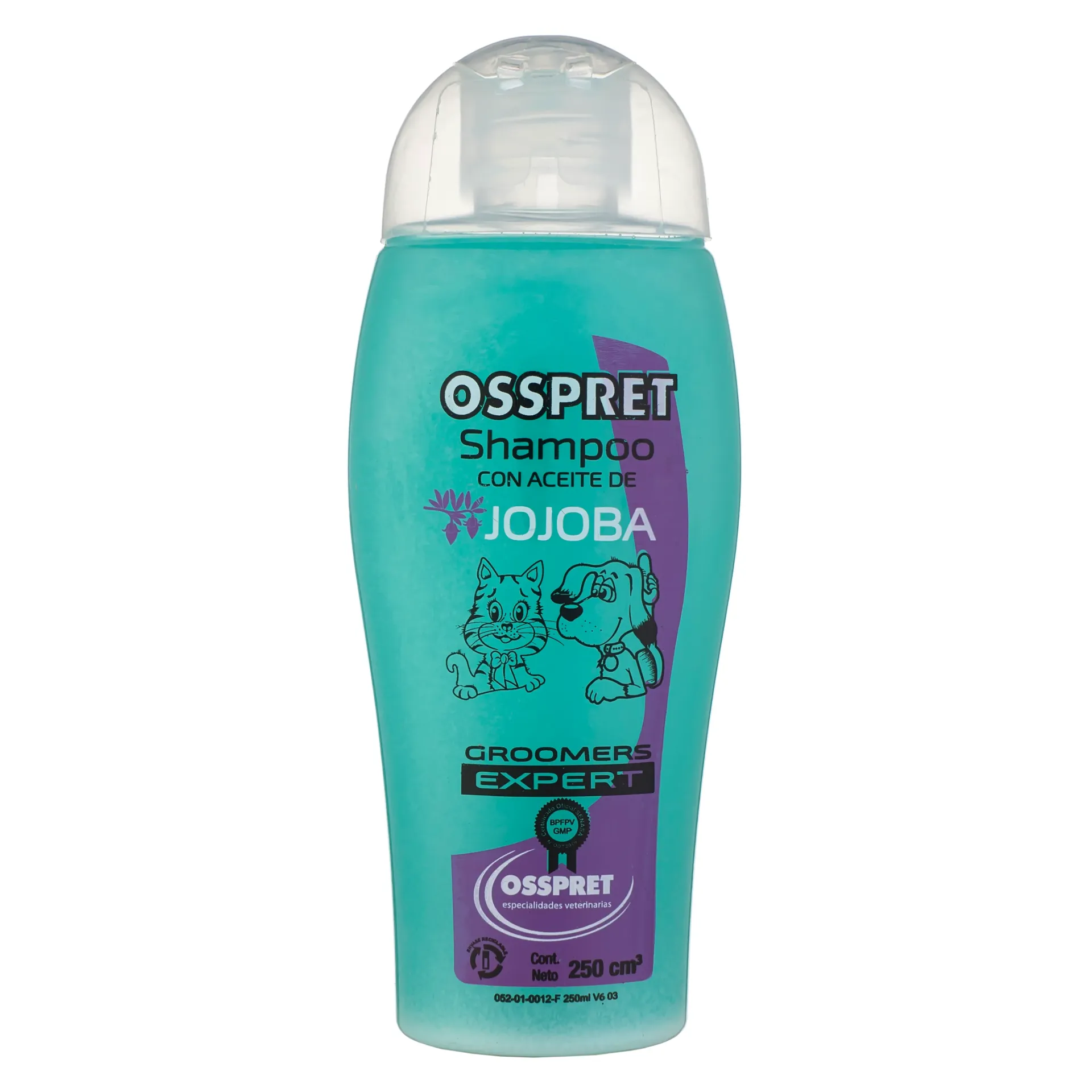 [OSS-CAJ-250] Champú con Aceite de Jojoba Perros y Gatos