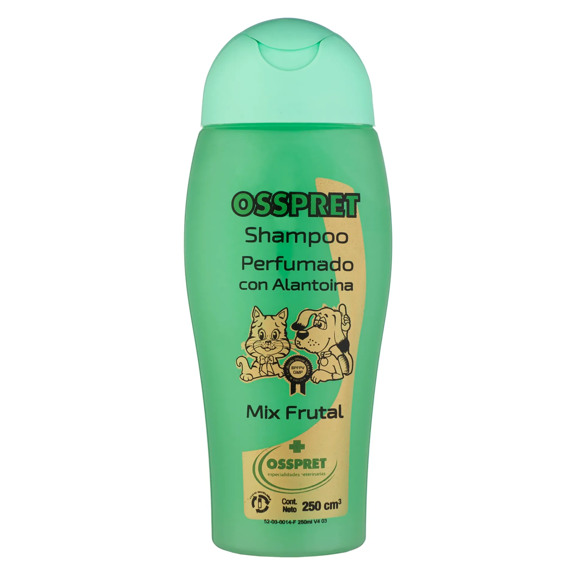 [OSS-CPA-250] Champú Mix Frutal Perfumado C/Glicerina Perros y Gatos 