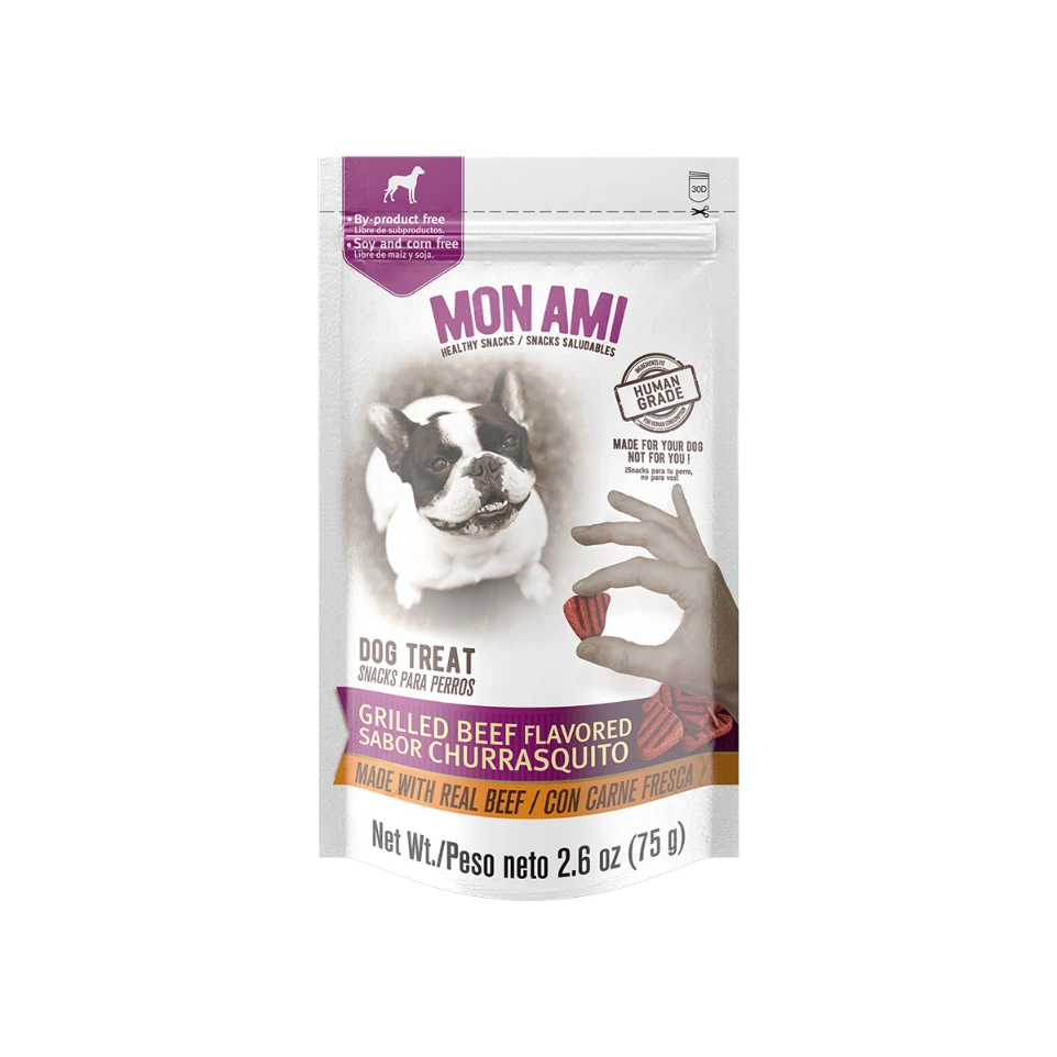 Snack  Premios de  Carne  Churrasquito MonAmi  de 75g Asado para Perros