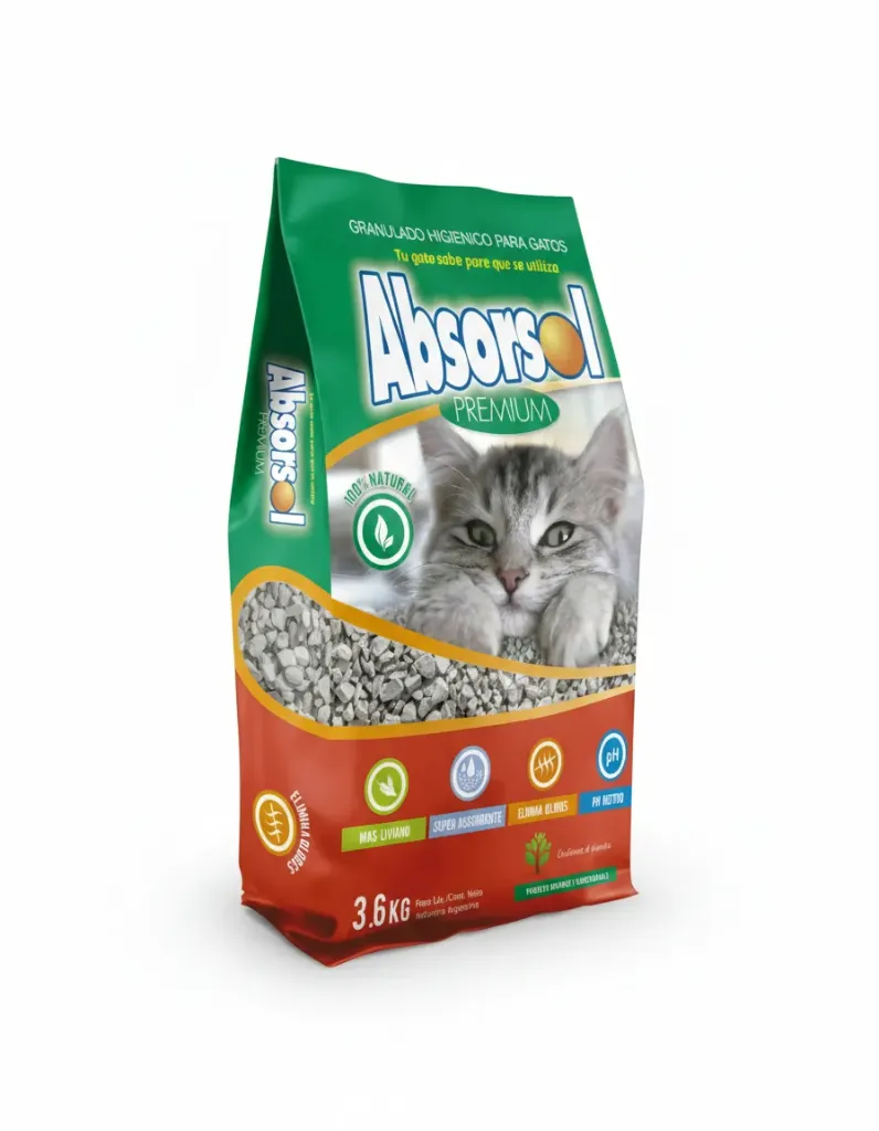 "Arena baño gatos Premium - Pack x6 (2kg c/u)"