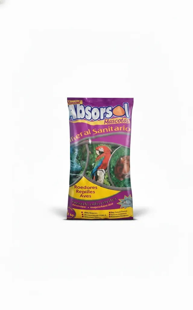Arena natural para pequeños roedores y aves bolsa 1,5 kg Pack x6 (2kg c/u)"